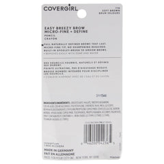 CoverGirl Easy Breezy Cejas, brocha integrada para difuminar color