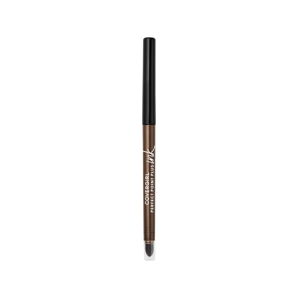 Lápiz delineador CoverGirl bronce con brillo para color intenso en ojos