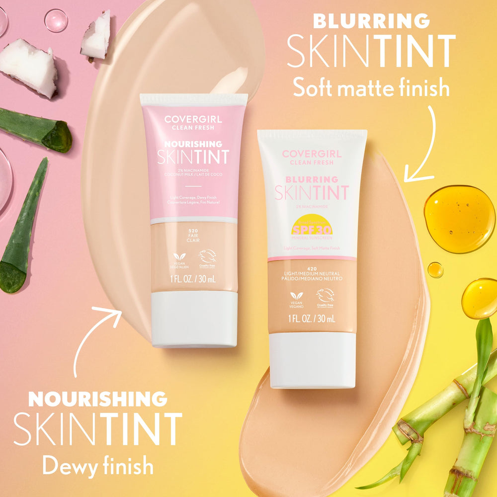 COVERGIRL ingrediente hidratante leche de coco y aloe para piel nutrida