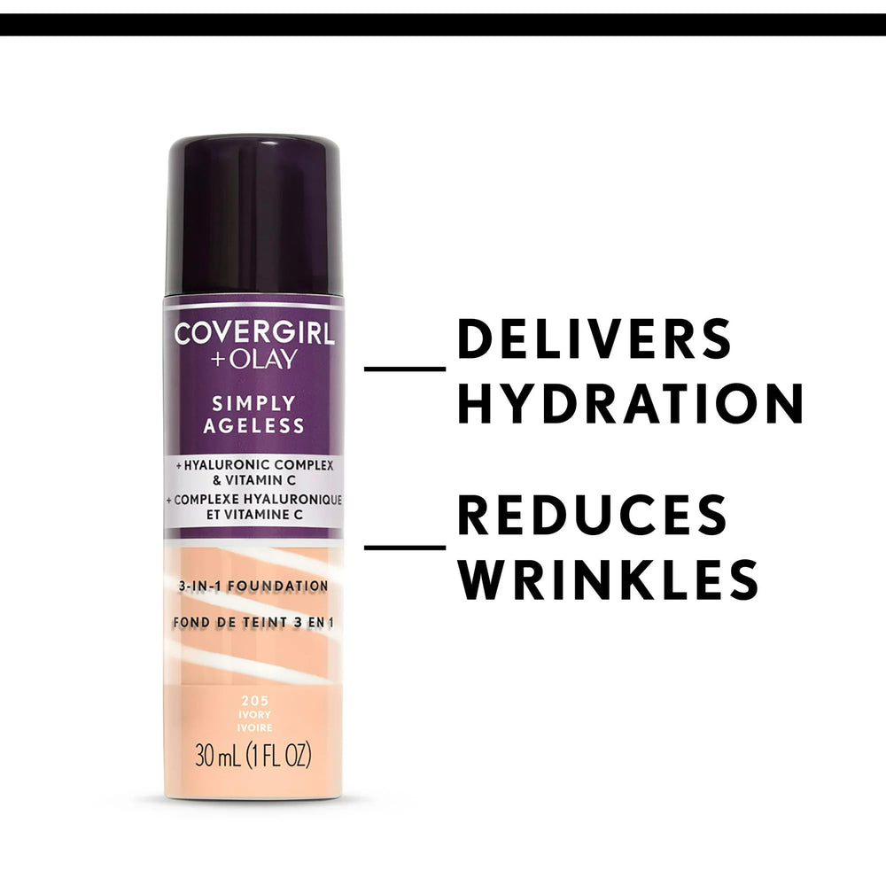 Cobertura uniforme gracias a CoverGirl Olay Simply Ageless.