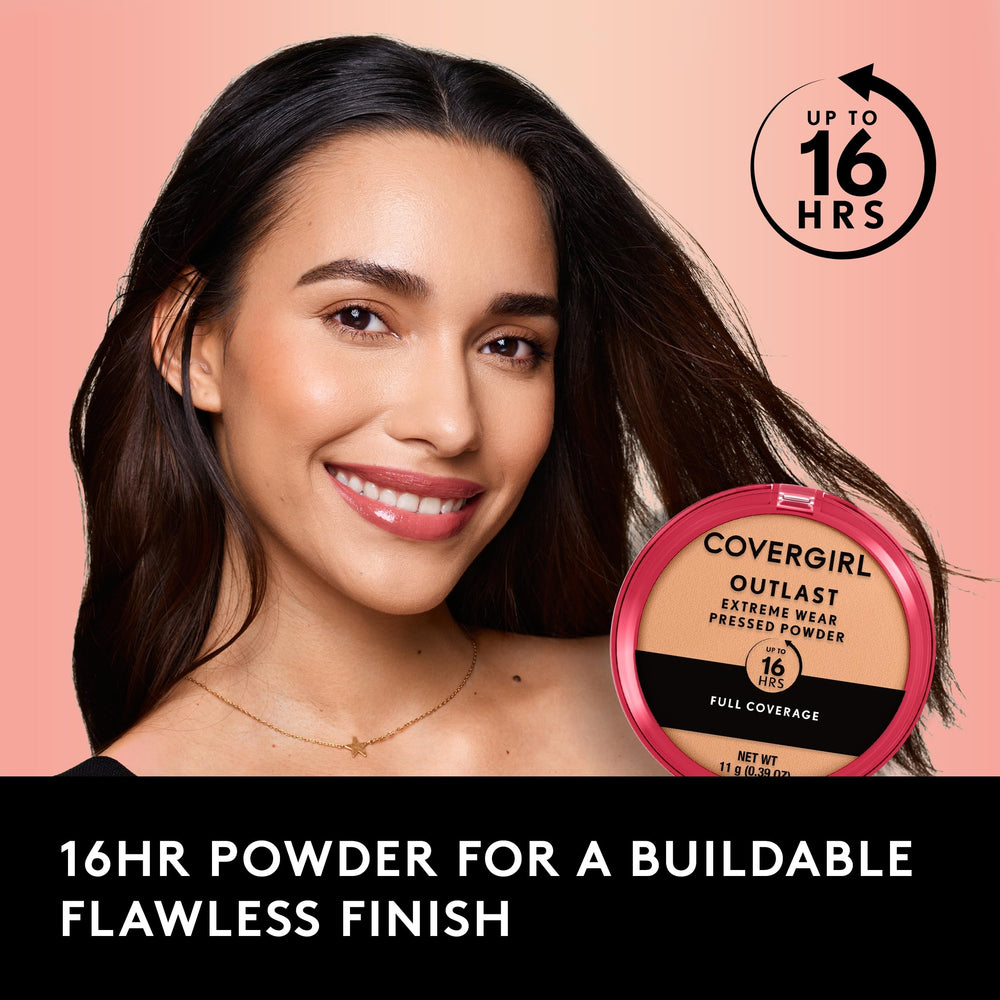 COVERGIRL Outlast Extreme Wear Polvo compacto ofrece múltiples tonos para diferentes tonos de piel.