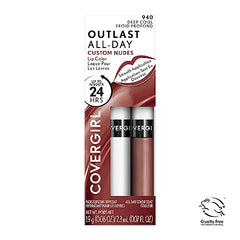 Outlast Lip Color en dos pasos para fijación adicional en labios.