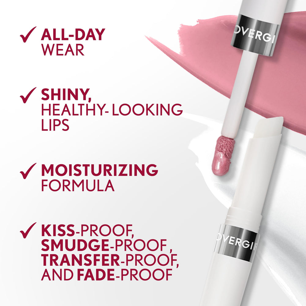 Lip color Outlast listo para llevar en el bolso para retoques.