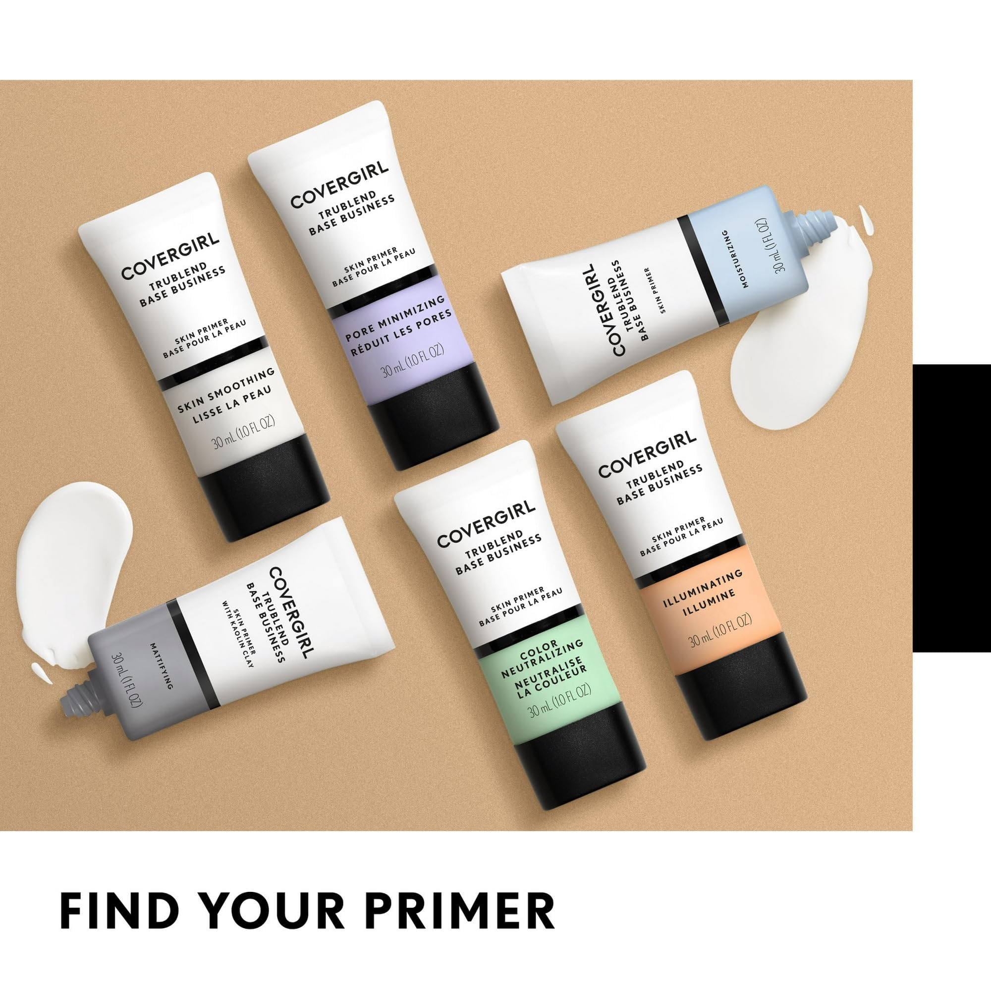 CoverGirl Primer Color Neutralizing, acabado suave que mantiene el maquillaje fresco todo el día.