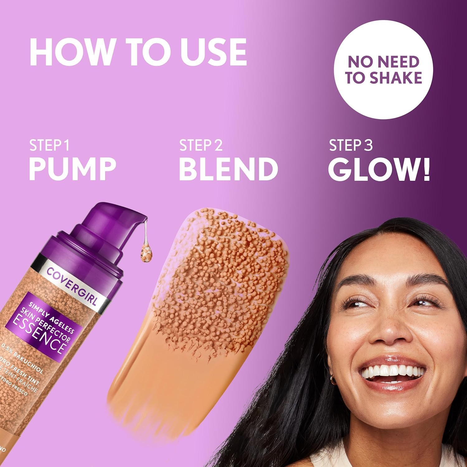 Bakuchiol vegetal en CoverGirl Simply Ageless Essence ofrece una alternativa suave para la piel.