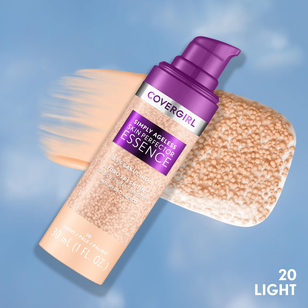 Covergirl Simply Ageless textura-gel, hidratación ligera y acabado natural.