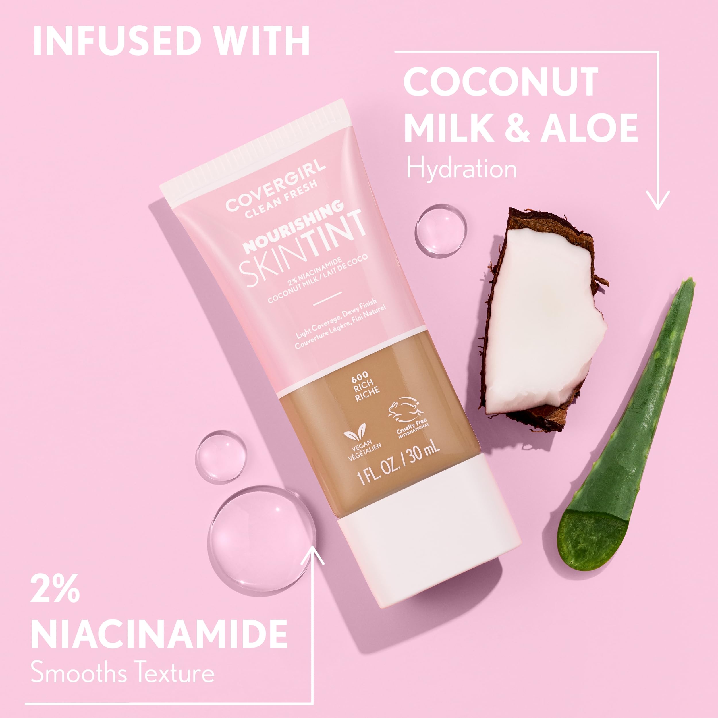 COVERGIRL uso diario en pieles de todo tipo para un brillo suave