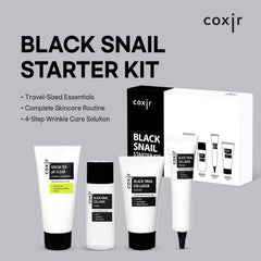 coxir Black Snail Serum delivers lightweight hydration for a bouncy, energized complexion.