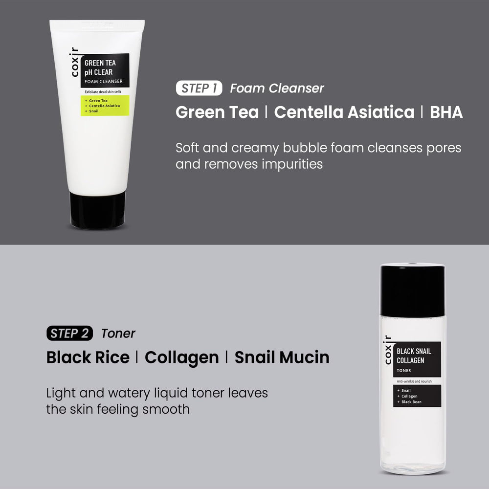 coxir Snail Mucin Filtrate provides a gentle, hydrating feel.