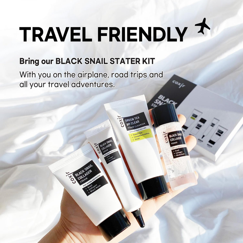 coxir Travel Mini Kit fits small bags and on-the-go skincare.