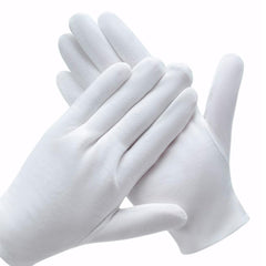 COYAHO guantes de algodón blancos, ajuste cómodo para manos de todos tamaños