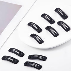 Accesorio de cabello Cptots con broche rectangular negro mate para peinados diarios