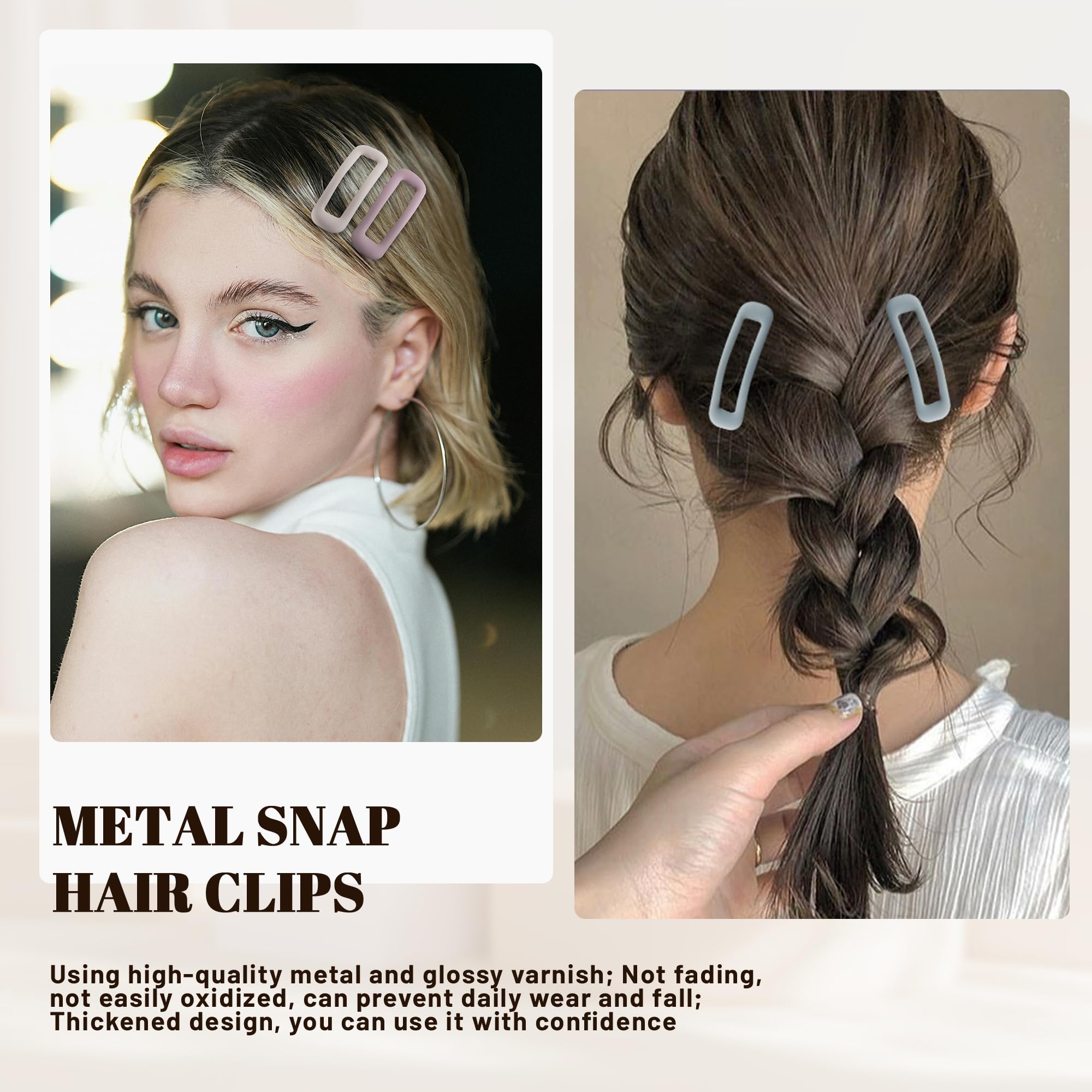 Pinzas para cabello fino con colores mate para combinar atuendos