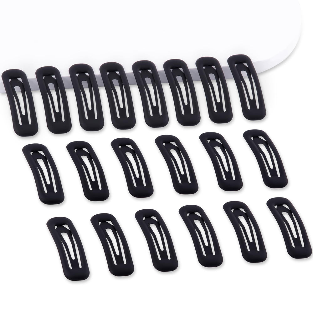 Broche rectangular negro mate de Cptots para fijar flequillo con suavidad