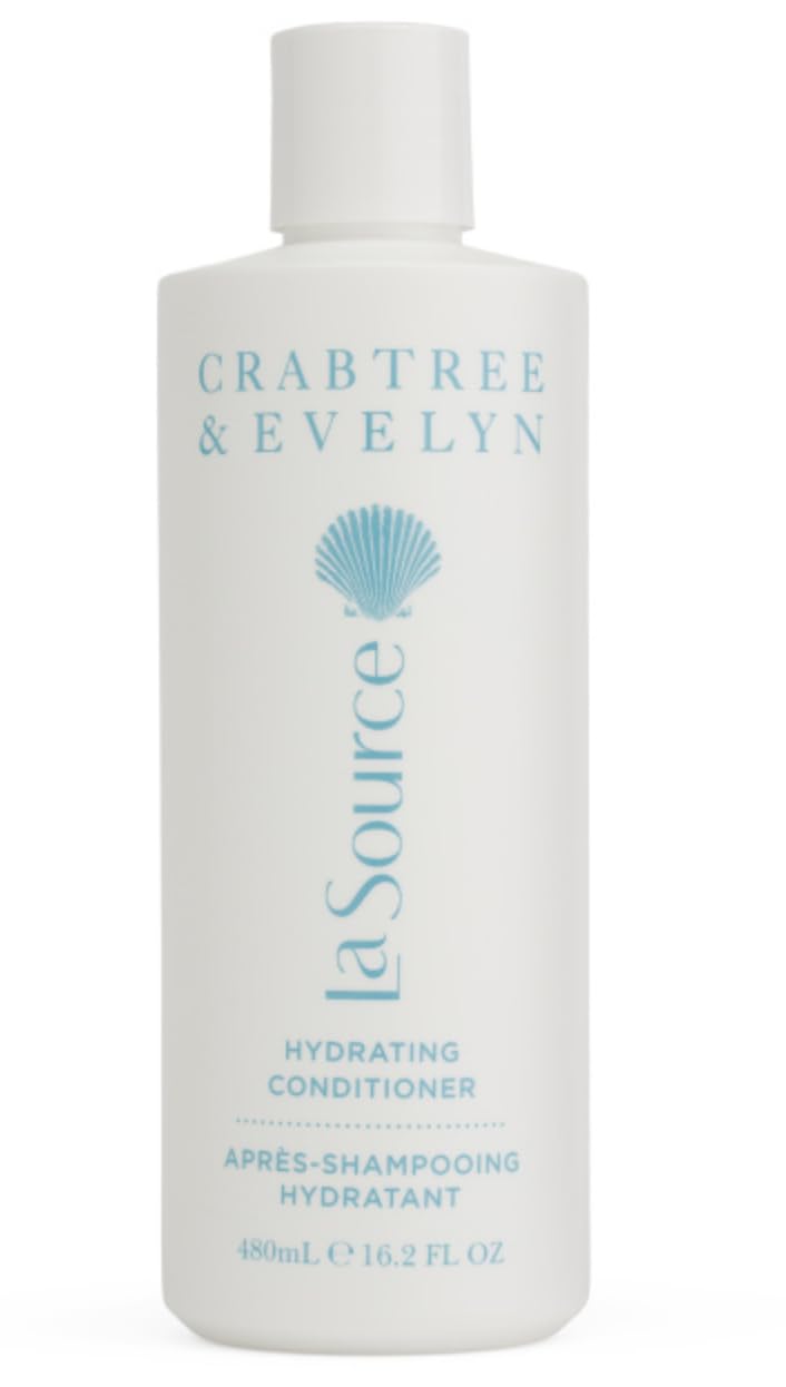 Crabtree & Evelyn La Source acondicionador en bote, aporta hidratación suave al cabello.