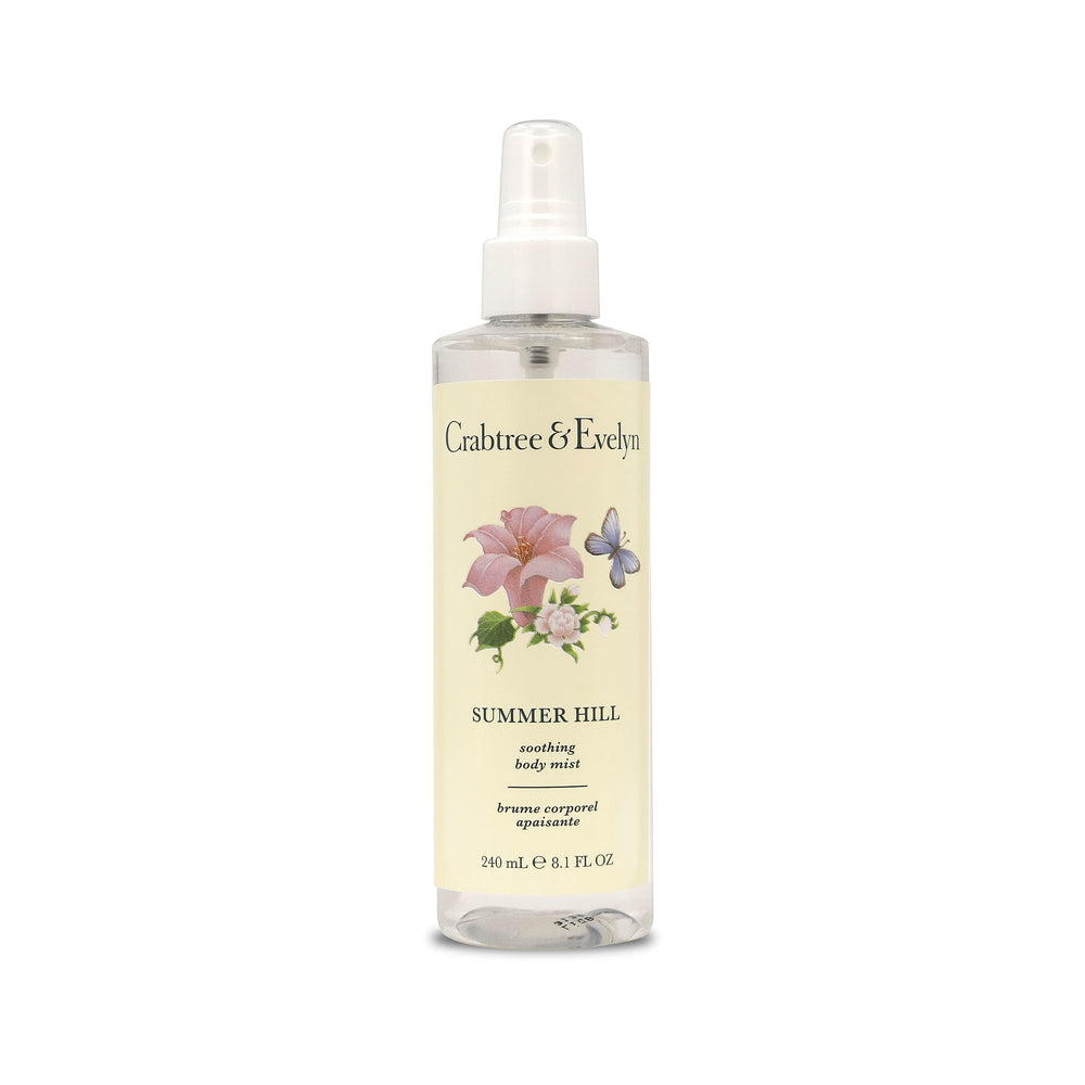 Crabtree & Evelyn Summer Hill bruma corporal suave para uso diario y aroma floral ligero