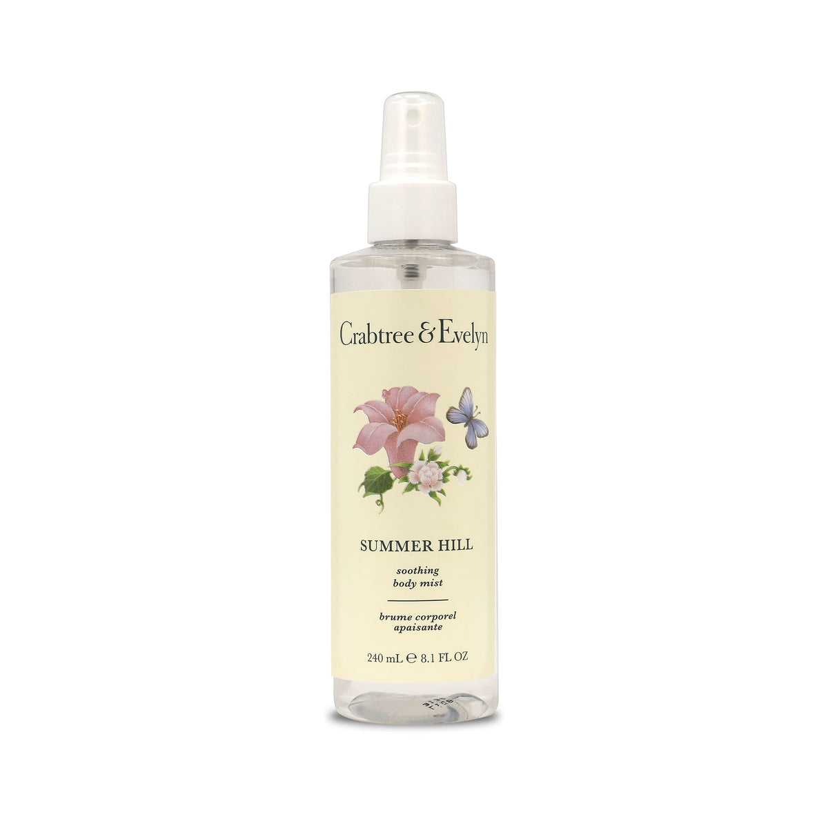 Crabtree & Evelyn Summer Hill bruma corporal suave para uso diario y aroma floral ligero