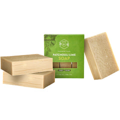 Crate 61 Organics jabon barra patchouli lima para piel suave y equilibrada.