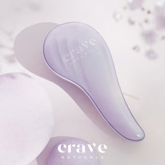 Cepillo Crave Naturals desenredante con dientes flexibles para cabello grueso