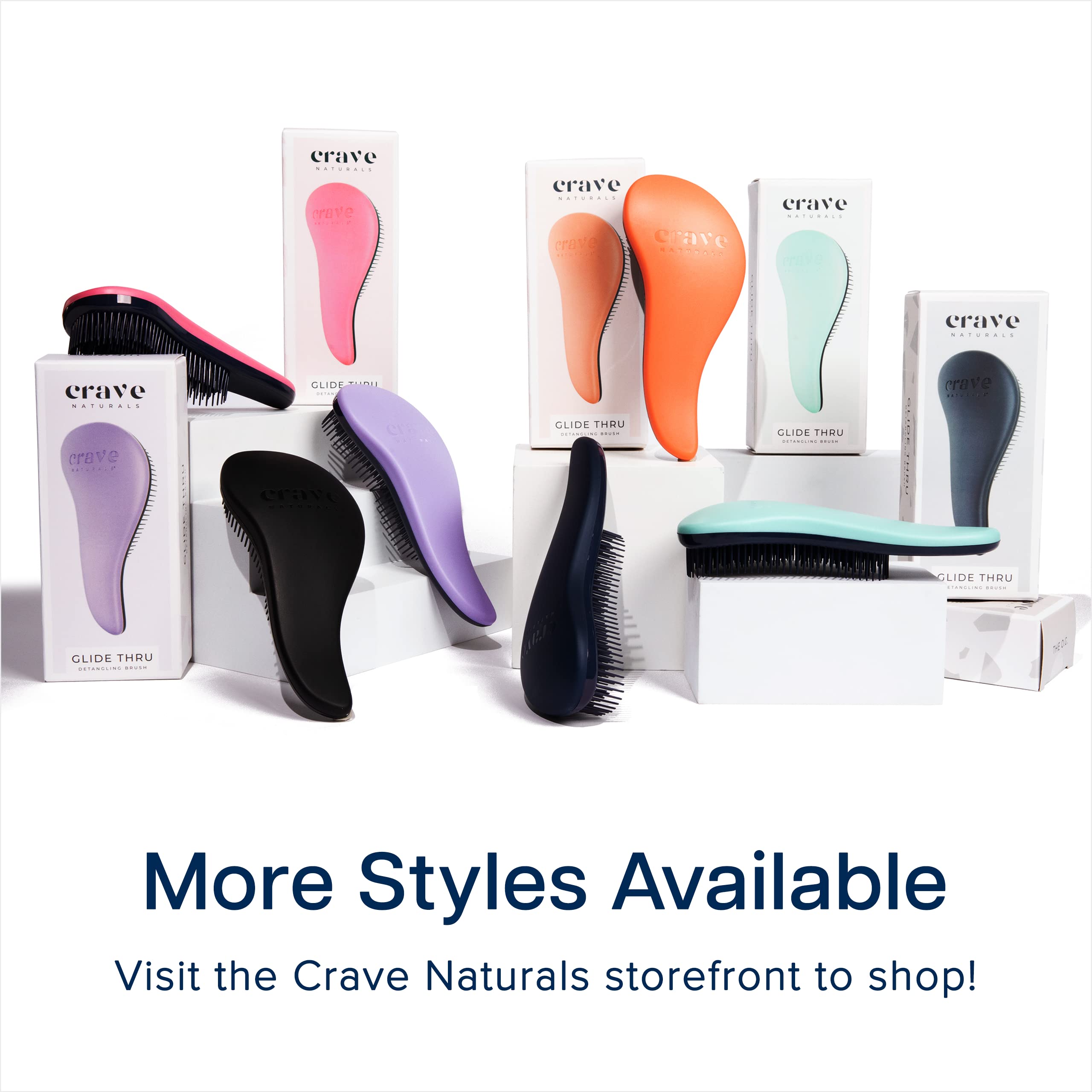 Crave Naturals Glide Thru con patrón azul leopardo, estilo y funcionalidad.