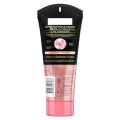 Cream Silk Triple Keratin Rescue para cabello ondulado, acabado suave y control del frizz.