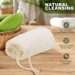 Createjoya lufa natural tacto suave para limpieza diaria sin irritación