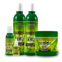 Crece Pelo champú botella: cabello más suave y nutrido tras lavado.