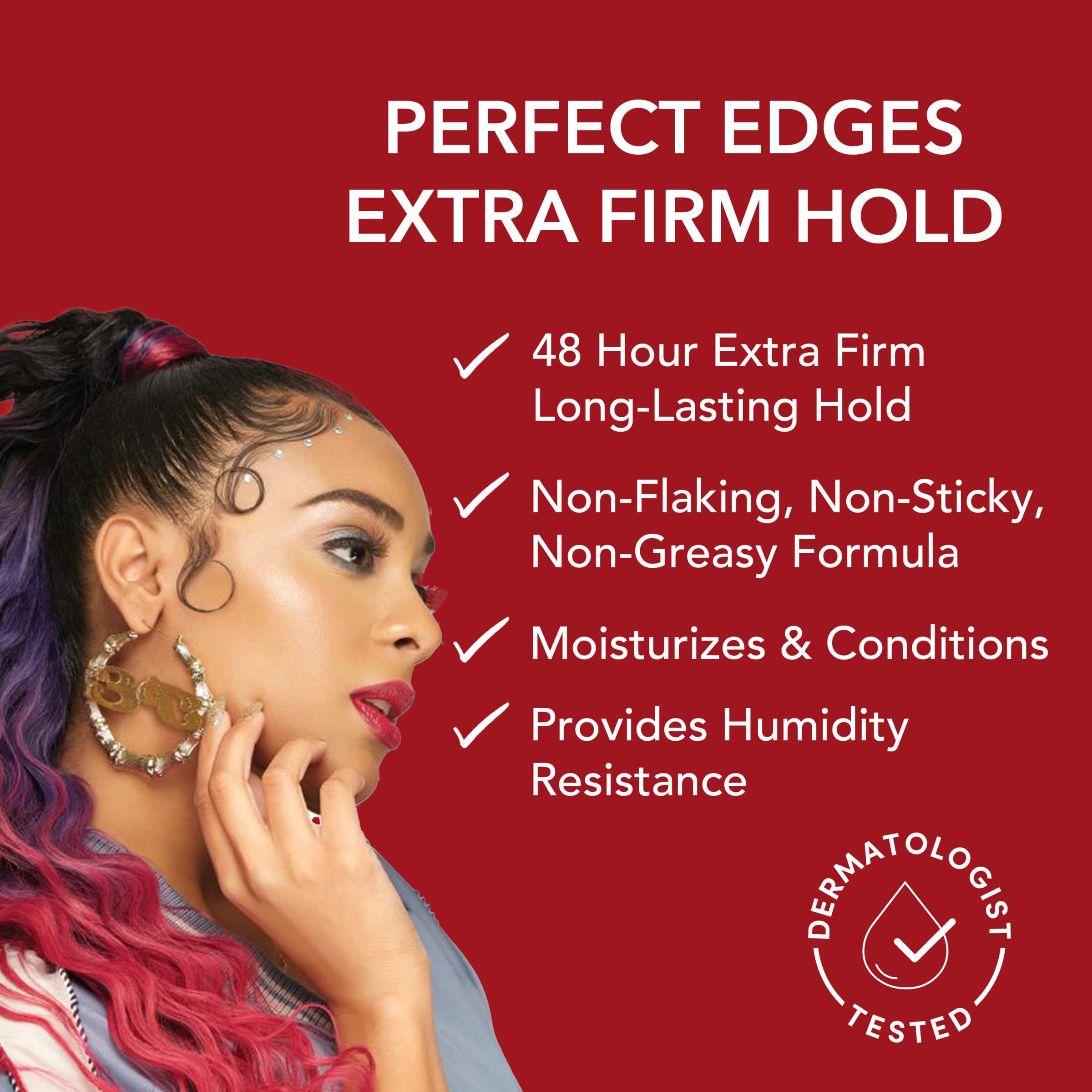 Creme of Nature Perfect Edges Gel, brillo exótico para un acabado suave