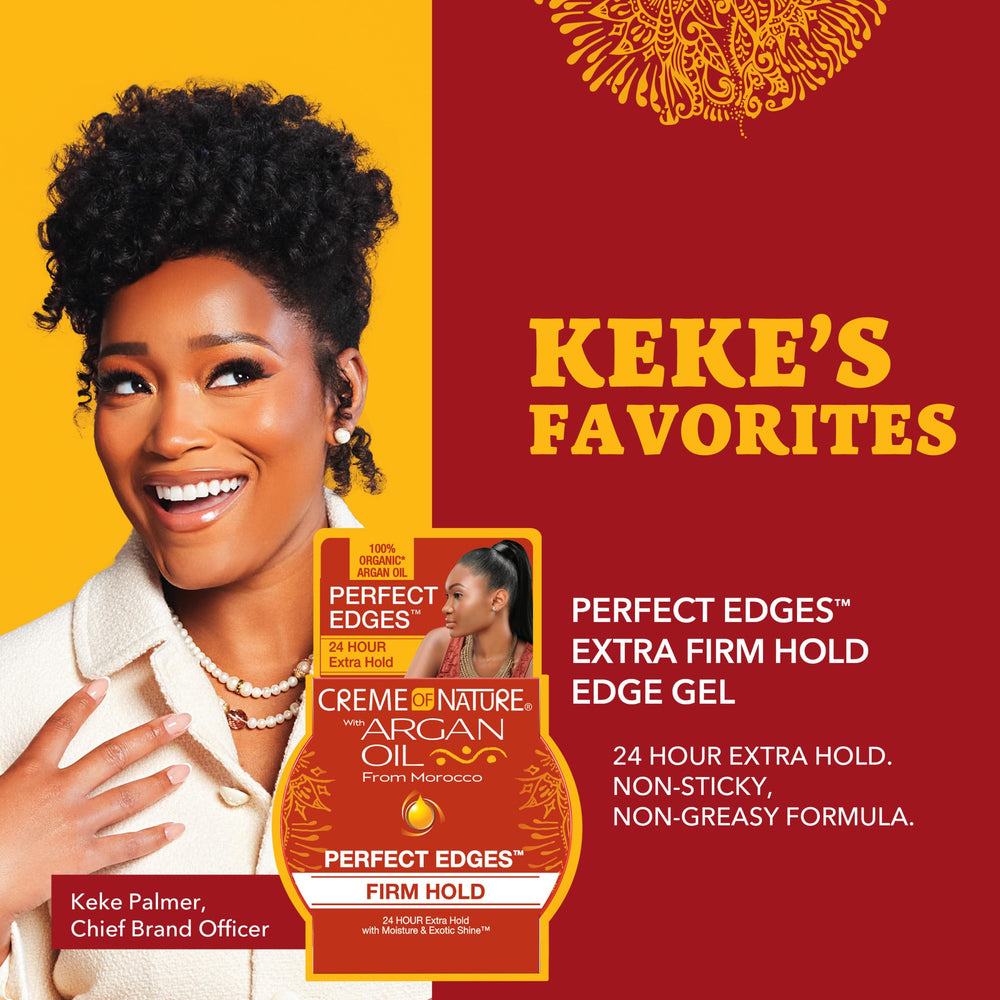 Creme of Nature Perfect Edges Gel, definición de bordes para peinados pulidos