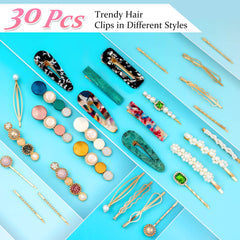 Barrettes Cridoz con dientes antideslizantes para cabello grueso o fino