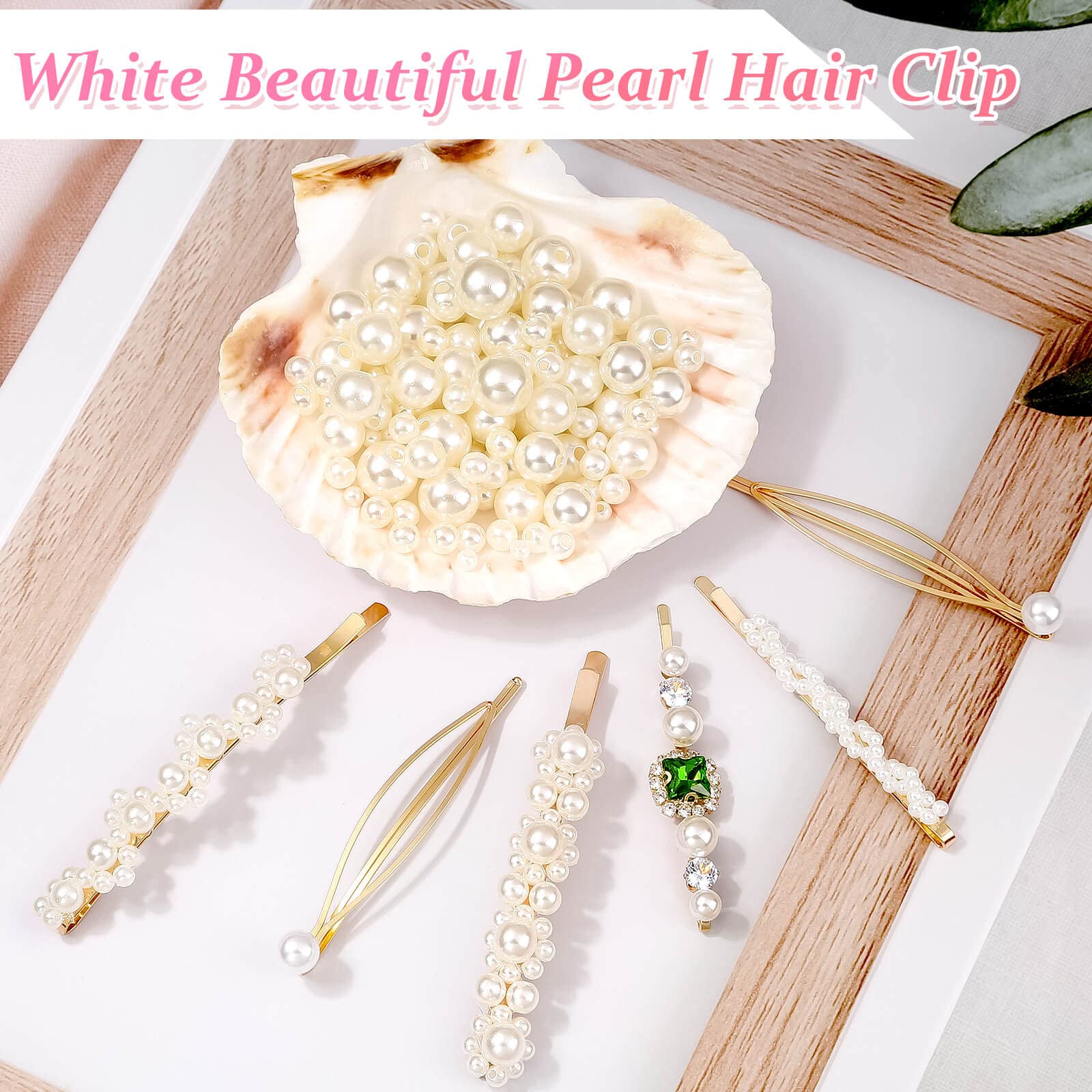 Barrettes Cridoz para flequillo, cabello lacio o rizado