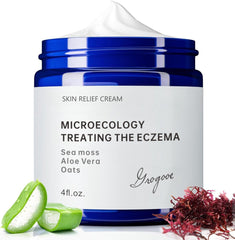 Crogooe crema eczema en frasco, hidratación profunda para piel sensible.