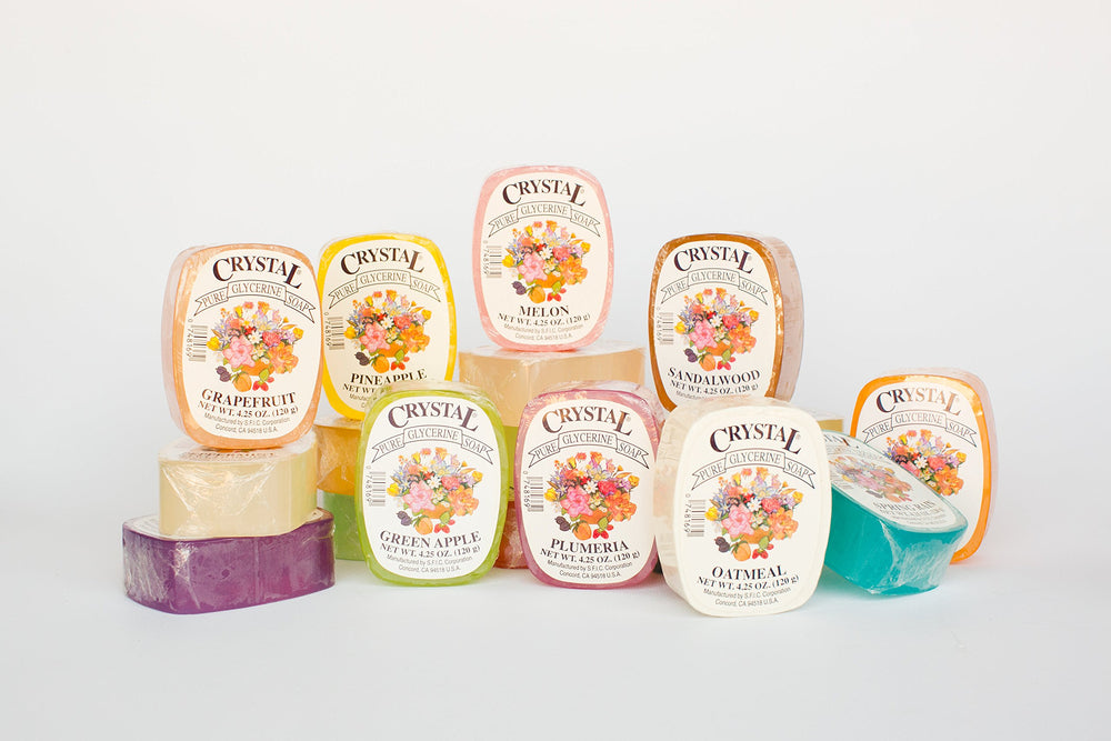 Crystal barra glicerina 24 fragancias: experiencia aromática suave para la piel diaria.
