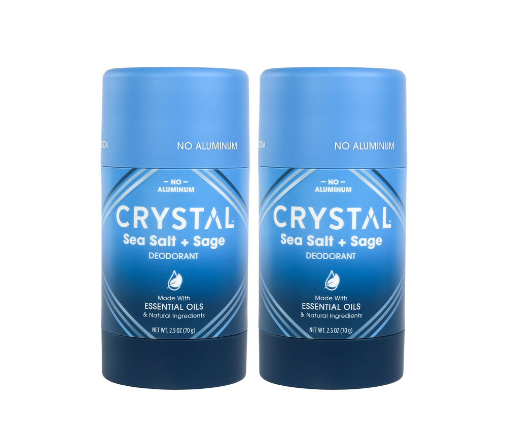 Crystal Essence bâton déodorant magnésium emballage prêt à l’emploi offrant une protection longue.