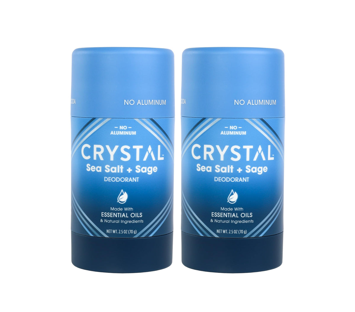 Crystal Essence bâton déodorant magnésium emballage prêt à l’emploi offrant une protection longue.