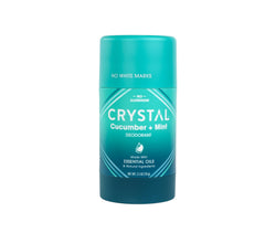 Crystal Essence stick desodorante de magnesio, protección de olor todo el día sin irritación.