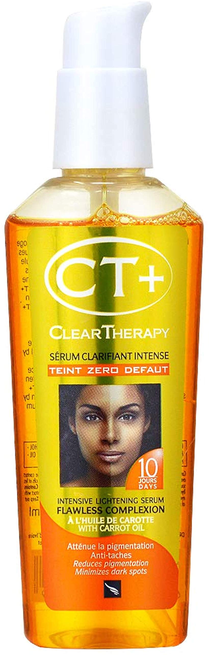 CT+ Clear Therapy suero de zanahoria para el rostro, cuidado diario suave.