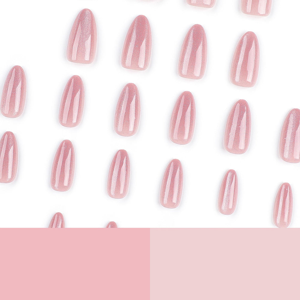 CTTHNBD Almond Press on Nails Medium, forma almendra, estilo elegante para fiestas.