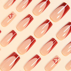 CTTHNBD kit de uñas adheribles 24 uds, listo para lucir.