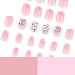 CTTHNBD paquete de 24 uñas listas para pegar con limas incluidas.