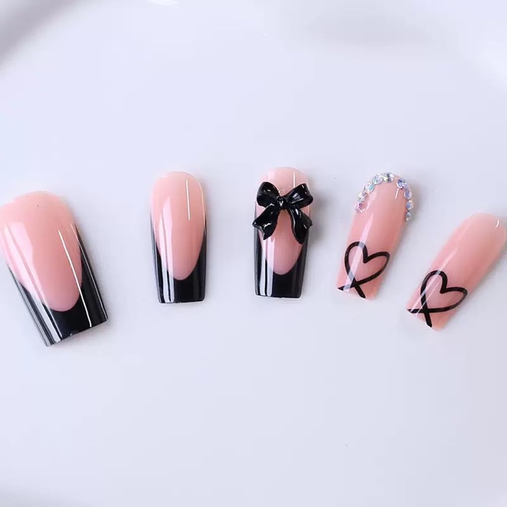 CTTHNBD frances negro con lazo, ideal para fiestas