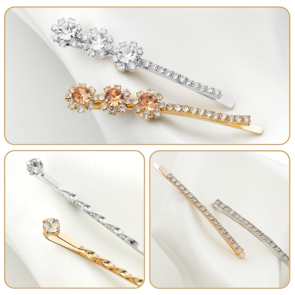 CubGreff pinzas de cabello con diseños elegantes oro para bodas.