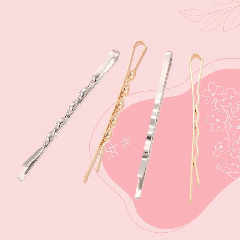 CubGreff pinzas de cabello con diseños elegantes plata para eventos.