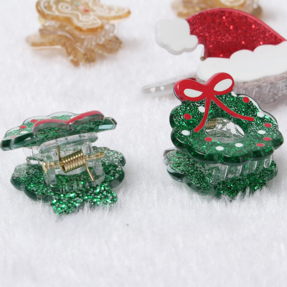 Cuizhiyu Clips Navidad mini accesorios para cabello, fáciles de usar y duraderos.