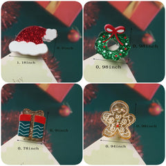 Cuizhiyu Clips Navidad mini hombre de jengibre para estilos juguetones.