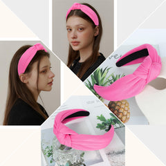 Diadema CURASA rosa suave para uso diario, cómodo y flexible.