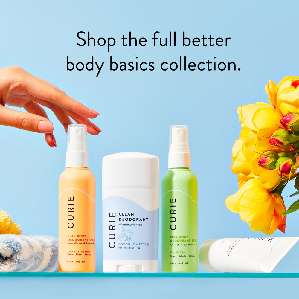 Envase reciclable de Curie, opción sostenible para tu cuidado diario.