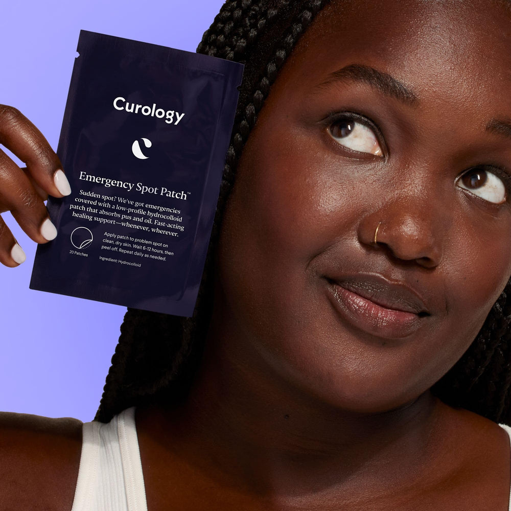 Curology Emergency parches grano rostro: uso discreto bajo maquillaje para apariencia limpia