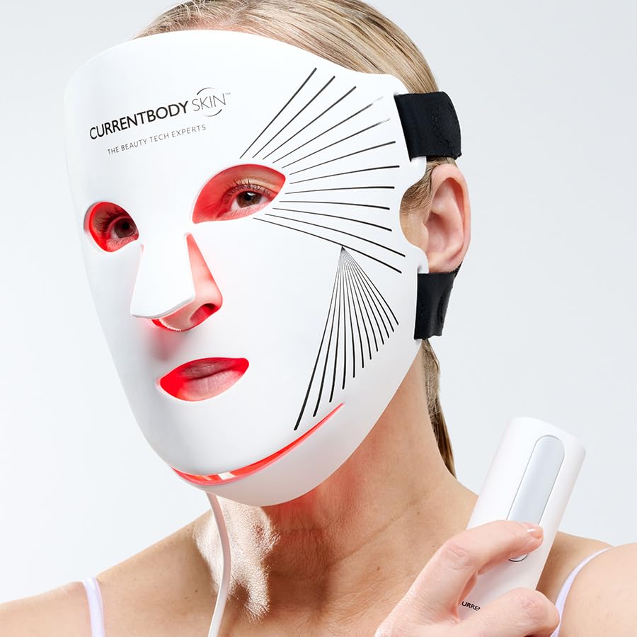 CurrentBody mascarilla LED Serie 2, interior iluminado, cobertura amplia para todas las zonas.