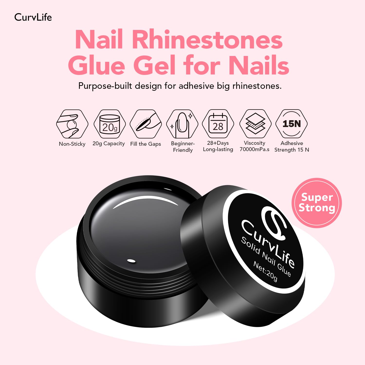 CurvLife aplicación del gel sólido, uso sencillo y preciso.